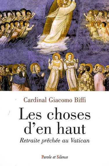 Couverture de Les choses d'en haut : exercices spirituels avec Benoît XVI