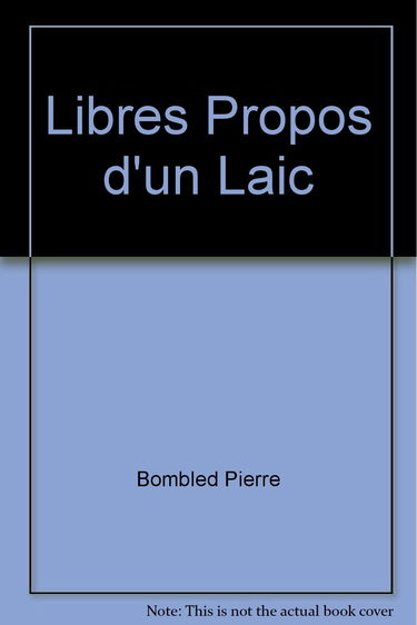 Libres propos d'un laïc