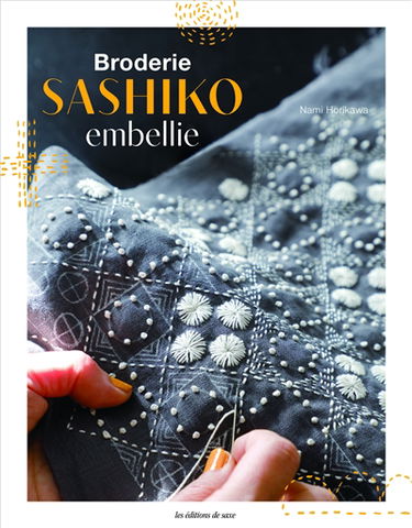 Broderie sashiko embellie : en points originaux