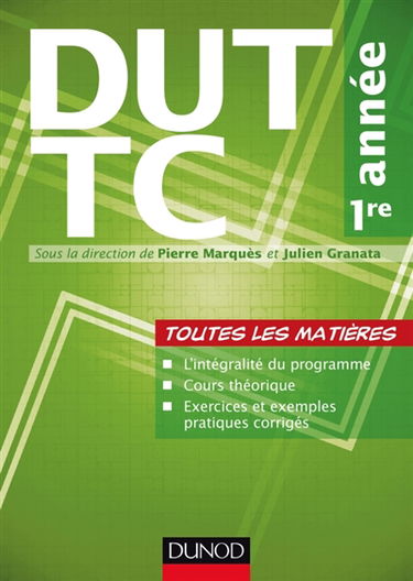 DUT TC 1re année : toutes les matières