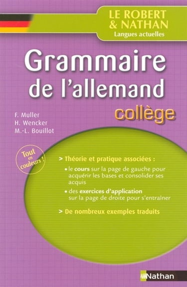 Grammaire de l'allemand : collège