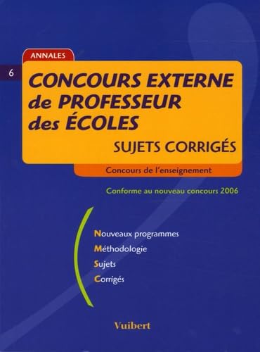 Concours externe de Professeur des Ecoles: Sujets corrigés
