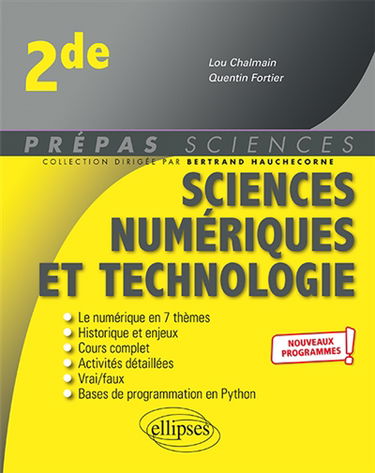 Sciences numériques et technologie 2de : nouveaux programmes