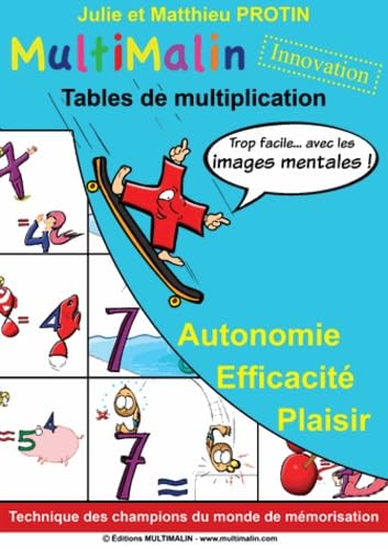 Couverture de Multimalin Tables de multiplication: Pack le cahier d'apprentissage + le jeu de 56 cartes