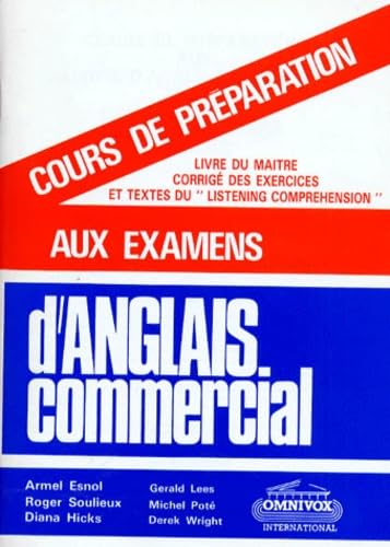 Cours De Preparation Aux Examens D'Anglais Commercial