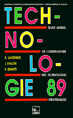 Couverture de Technologie 89 : bilan annuel de l'Observatoire des technologies stratégiques