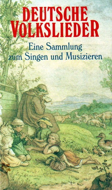 Couverture de Deutsche Volkslieder: Eine Sammlung zum Singen und Musizieren mit Notenschlüssel