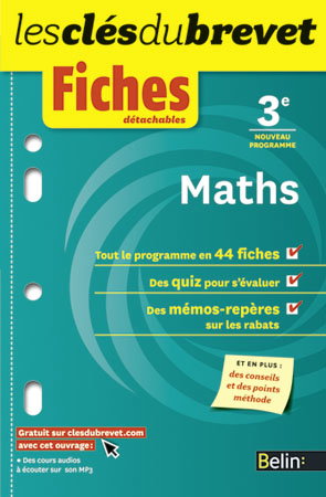 Maths 3e : nouveau programme