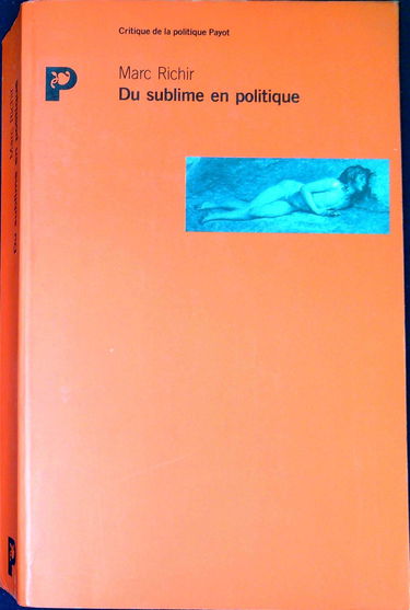 Le Sublime en politique