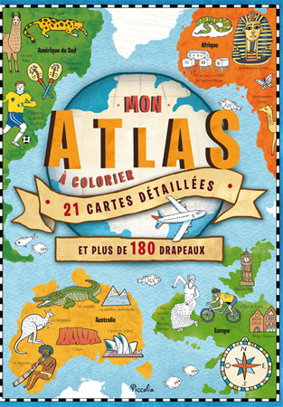 Couverture de Mon atlas à colorier