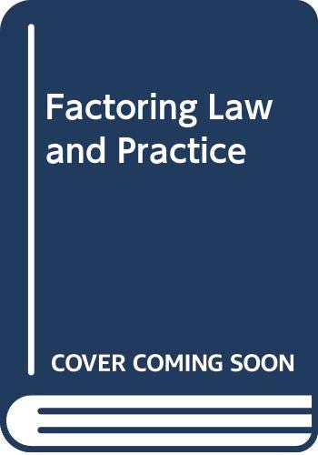 Couverture de Factoring Law and Practice