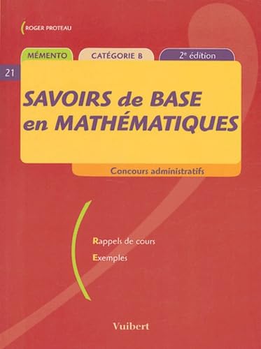 Savoirs de base en mathématiques: Catégorie B