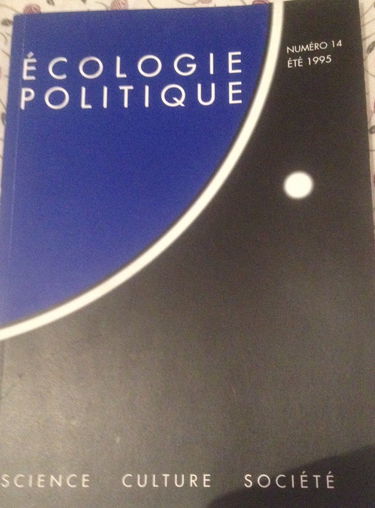 Revue d'écologie politique, numéro 14
