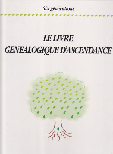 Couverture de Le livre généalogique d'ascendance par Collectif
