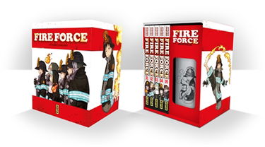 Fire Force : coffret T1 à T5 + thermos