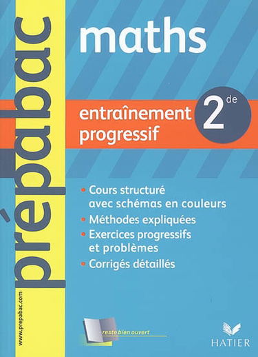 Maths 2de : entraînement progressif