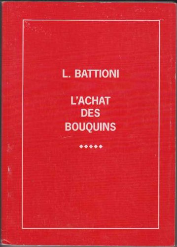 L'achat des bouquins