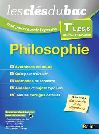 Philosophie terminale L, ES, S : nouveau programme
