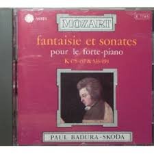 Couverture de PAUL BADURA-SKODA trois sonates pour le piano-forte MOZART CD 1986 Astrèe