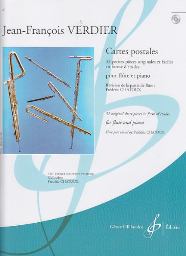 Couverture de Cartes postales (1 CD) : Flûte et piano