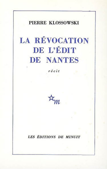 La révocation de l'édit de Nantes
