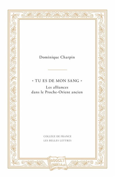 "Tu es de mon sang" : les alliances dans le Proche-Orient ancien
