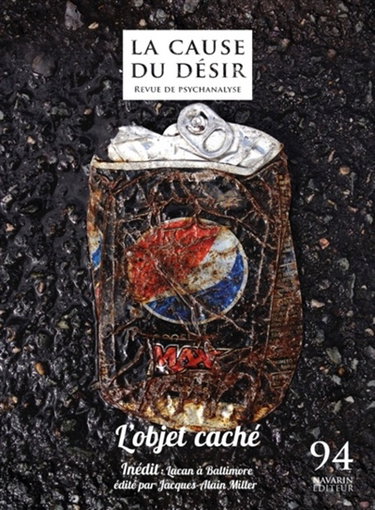 Couverture de Cause du désir (La), n° 94. L'objet caché par Collectif
