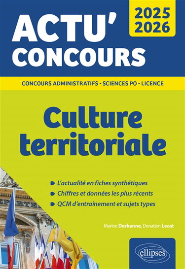Couverture de Culture territoriale 2025-2026 : concours administratifs, Sciences Po, licence