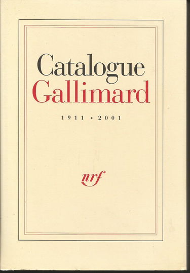 CATALOGUE GENERAL NRF 1911-2001