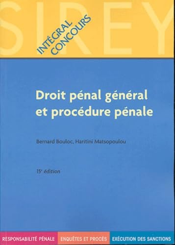 Droit pénal général et procédure pénale