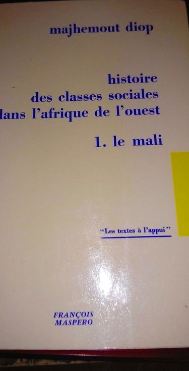 Histoire des classes sociales dans l'afrique de l'ouest.