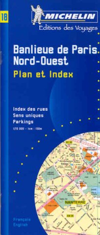 Michelin Paris Northwest Street Map With Index