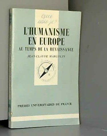 Couverture de L'humanisme en Europe au temps de la Renaissance