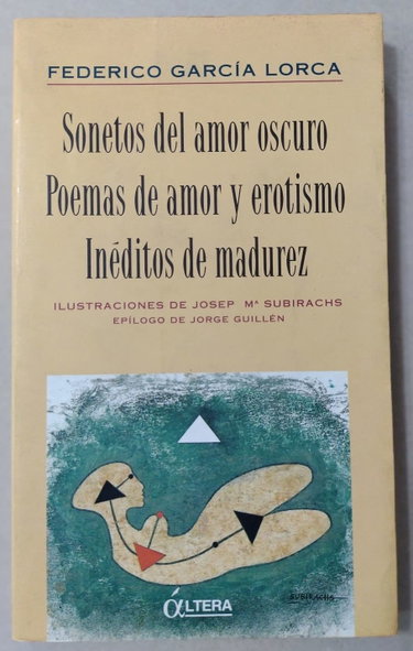 Couverture de Sonetos del amor oscuro/poemas deamor y erotismo/ineditos de madurez par Federico Garcia Lorca