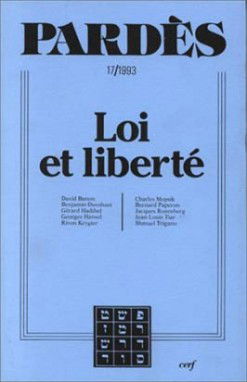 Pardès, n° 17. Loi et liberté