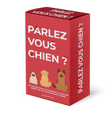 Couverture de Parlez-vous chien ? : 100 cartes pour vous initier au langage secret de vos compagnons canins