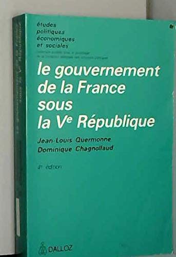 Le Gouvernement de la France sous la Ve République
