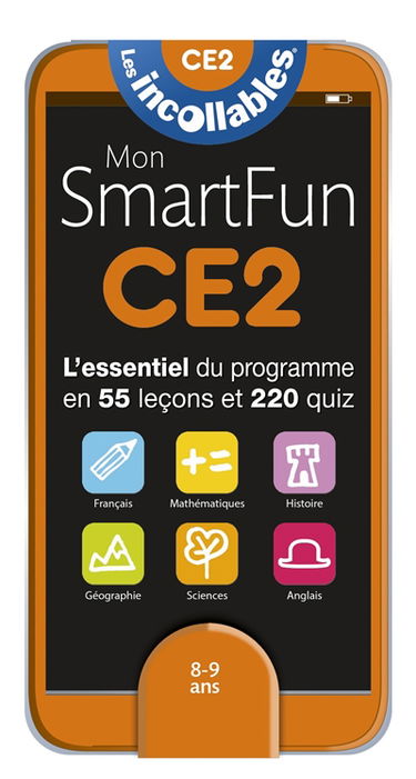Mon smartfun CE2, 8-9 ans : l'essentiel du programme en 55 leçons et 220 quiz