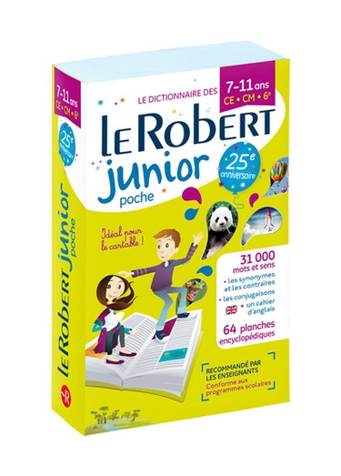 Couverture de Le Robert junior poche : le dictionnaire des 7-11 ans, CE-CM-6e