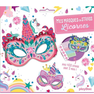 Couverture de Mes masques en strass : licornes