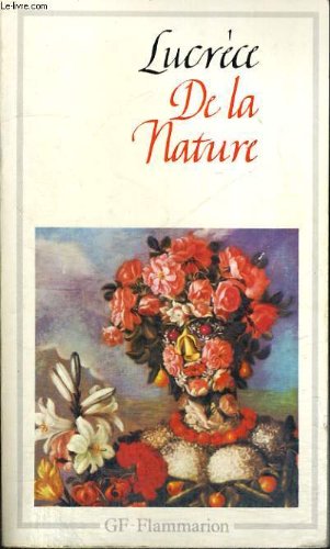 Couverture de De la nature