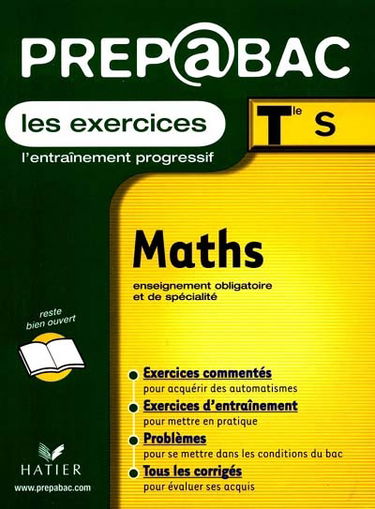 Mathématiques, exercices, terminales S