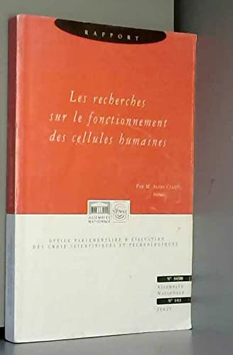 Rapport sur les recherches sur le fonctionnement des cellules humaines (Impressions)