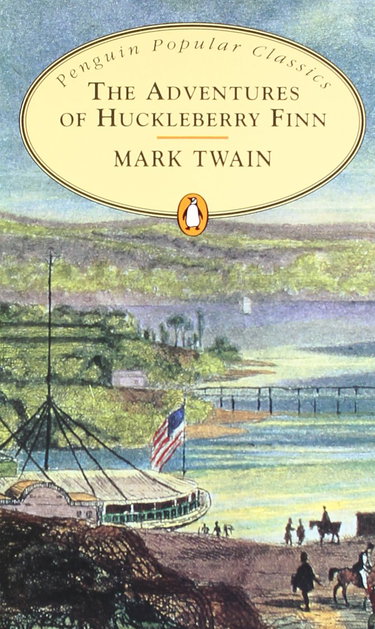 Couverture de Adventures of Huckleberry Finn par Mark Twain