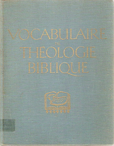Couverture de Vocabulaire de théologie biblique.