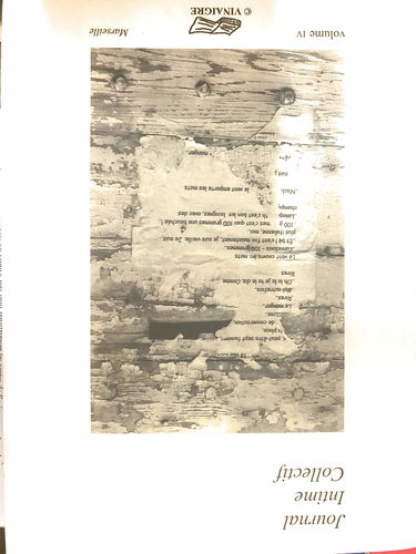 Journal intime collectif (revue) volume IV Marseille