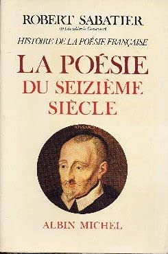 La poésie du seizième siècle