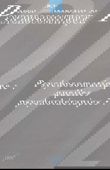 Revue française de psychosomatique, 1993, numéro 3