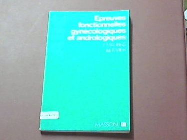 Couverture de ABC des épreuves fonctionnelles gynécologiques et andrologiques