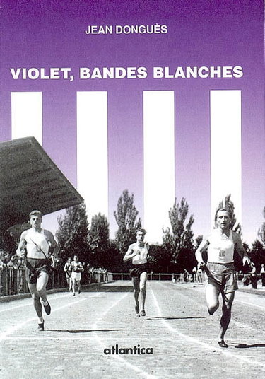 Violet, bandes blanches